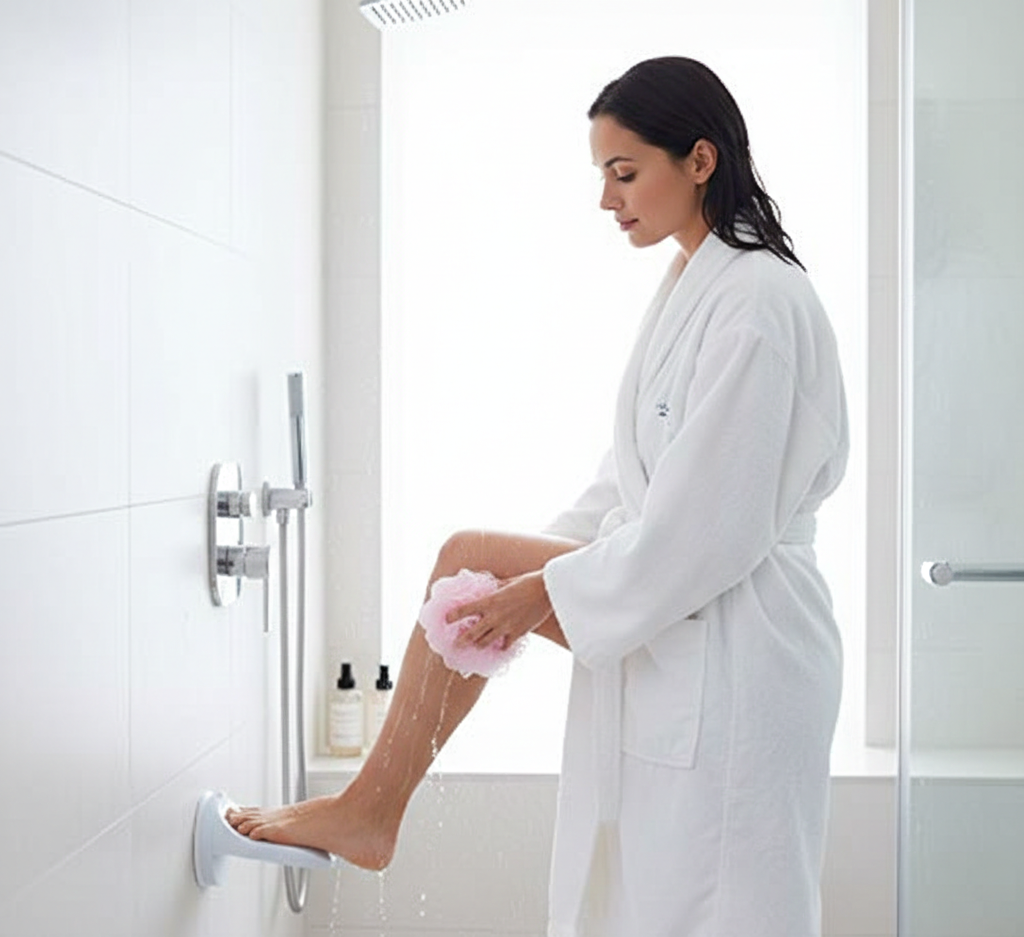 Shower Foot Rest with Suction Cup